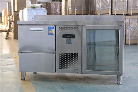120L工作台冷藏柜式制冰机