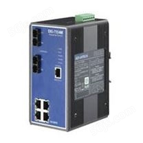 EKI-7554SI 4+2端口光口管理型工业以太网交换机，宽温型